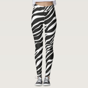 Legging Zebra, Legging animal pour les femmes