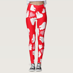 Leggings ט ״ ו ב א ב lapin mignon Saint Valentin