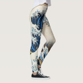 Leggings 神奈川沖浪裏, grande vague de 北斎, Hokusai, Ukiyo-e (Droite)