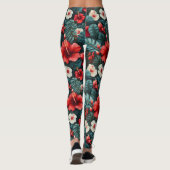 Leggings #12 Motif floral (Dos)