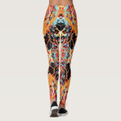 Leggings 16 bits Vilain Orange Black splatter (Dos)