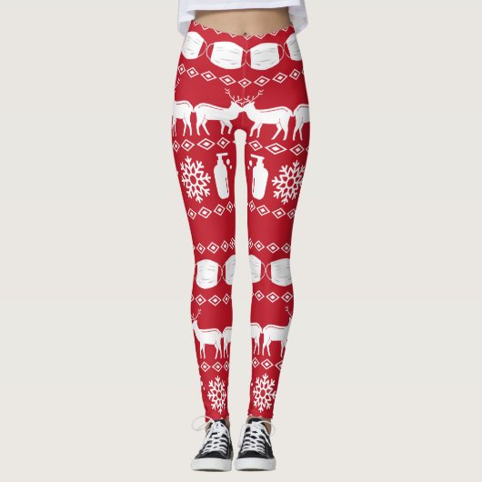 Leggings 19 choux de Noël affreux (Devant)