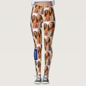 Leggings 1 Collage photo avec Monogramme peut modifier la c (Devant)
