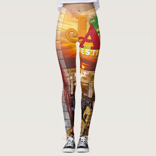 Leggings 2018 vin et guêtres de Fest de jazz (Devant)