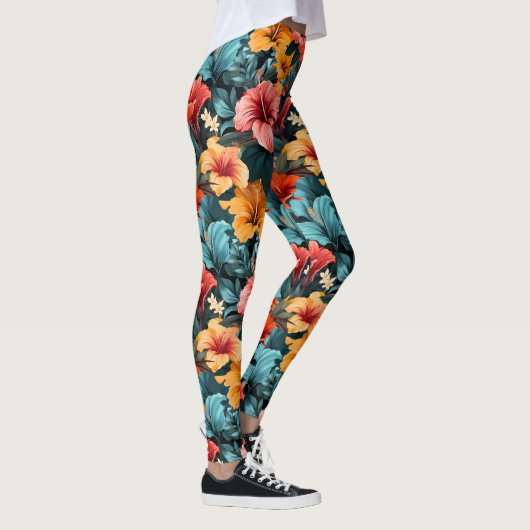 Leggings #28 Motif floral (Droite)