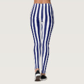 Leggings 2 couches - do-it-yourself Blancs en bande NB (Dos)