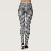 Leggings 2 couches - Houndstooth Black do-it-yourself BG Wt (Dos)