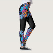 Leggings #2 floral bleu rose orange (Droite)