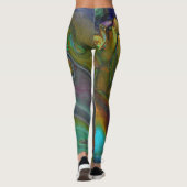 Leggings 2 Jambes Abstraites psychédéliques indécises (Dos)