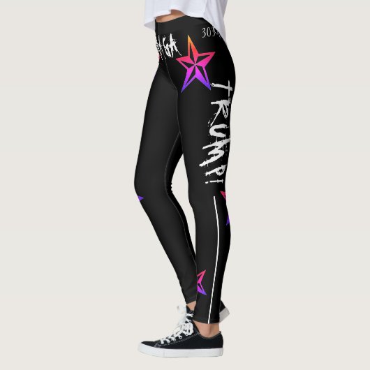 LEGGINGS 303 TRUMP ! MAGA ! ÉTOILES NAUTIQUES DE PLANCHE, N (Gauche)