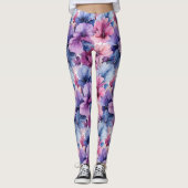Leggings #34 Motif floral (Devant)