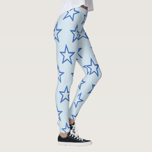 Leggings - 3-D Blue Stars (Droite)