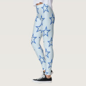 Leggings - 3-D Blue Stars (Gauche)