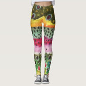 Leggings 3 Pêche à la truite femmes (Devant)