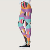 Leggings 3b bandes et triangles colorés (Gauche)