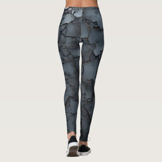 Leggings 3D en métal forgé, craqué (Dos)