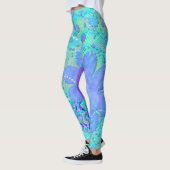 Leggings 3D Pastel Flower Psychedélic (Gauche)