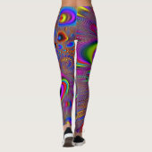 Leggings 3D Rave colorés (Dos)