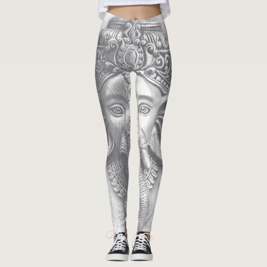Leggings 3d Seigneur Ganesha - Om (Devant)