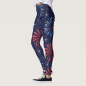 Leggings 4 juillet d'impression du panier (Gauche)