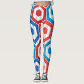 Leggings 4 juillet Hexagons (Devant)