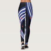 Leggings 4 juillet tourbillonnement de vagues croisé par (Dos)