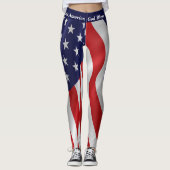 Leggings 4e JULI Amerikaanse vlag Amerikaanse para (Voorkant)