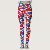 Leggings 4juillet Camo Patriotic USA (Devant)