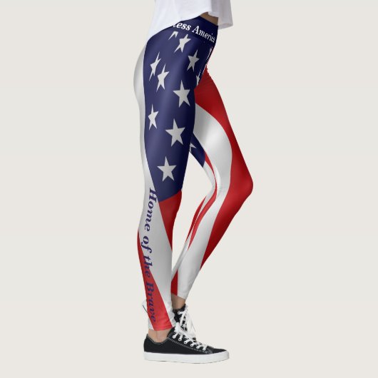 Leggings 4th JULY American Flag USA Parade (Droite)