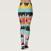 Leggings 5b bandes et triangles colorés (Dos)