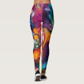 Leggings 60s Retro Tye Die les années 70 Hippy (Dos)