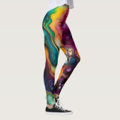 Leggings 60s Retro Tye Die les années 70 Hippy (Droite)
