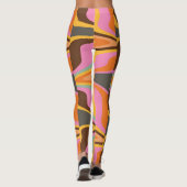 Leggings 60s Retro Tye Die les années 70 Hippy (Dos)