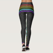 Leggings 6 Couleur Parties scintillant arc-en-ciel sur bril (Dos)