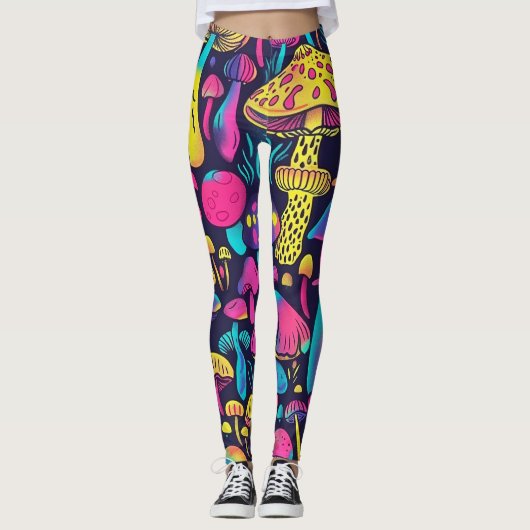 Leggings 70s 60s Psychedelic Hippy Retro Hip (Devant)