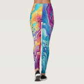 Leggings 70s 60s Psychedelic Hippy Retro Hip (Dos)