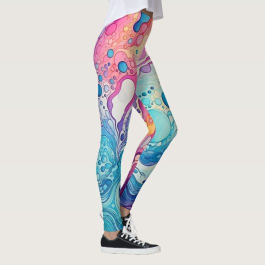 Leggings 70s 60s Psychedelic Hippy Retro Hip (Droite)