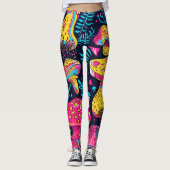 Leggings 70s 60s Psychedelic Hippy Retro Hip (Devant)