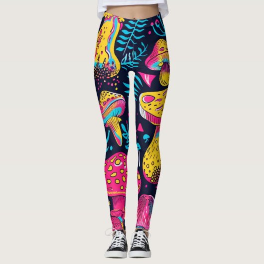 Leggings 70s 60s Psychedelic Hippy Retro Hip (Devant)
