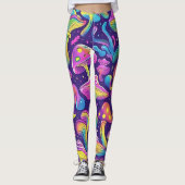 Leggings 70s 60s Psychedelic Hippy Retro Hip (Devant)