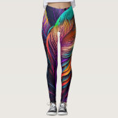 Leggings 70s 60s Psychedelic Hippy Retro Hip (Devant)
