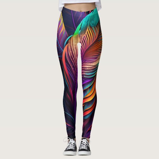 Leggings 70s 60s Psychedelic Hippy Retro Hip (Devant)