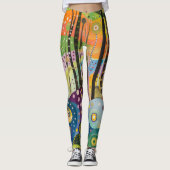 Leggings 70s 60s Psychedelic Hippy Retro Hip (Devant)