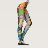 Leggings 70s 60s Psychedelic Hippy Retro Hip (Droite)