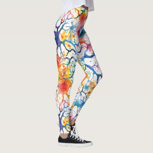 Leggings 70s 60s Psychedelic Hippy Retro Hip (Droite)