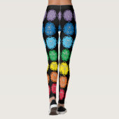 Leggings 7 Dessins de symboles d'infini de chakras libellul (Dos)
