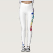 Leggings 7 pantalons de yoga de Chakras (Devant)
