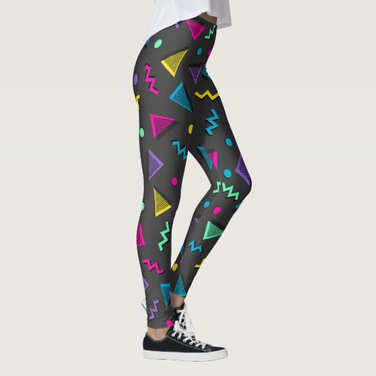 Leggings 80s Formes multicolores (Droite)