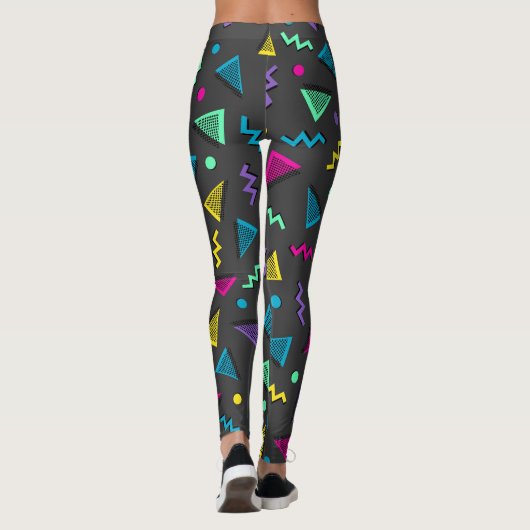 Leggings 80s Formes multicolores (Dos)