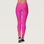 Leggings 80's Neon Pink Tropical Laser (Dos)